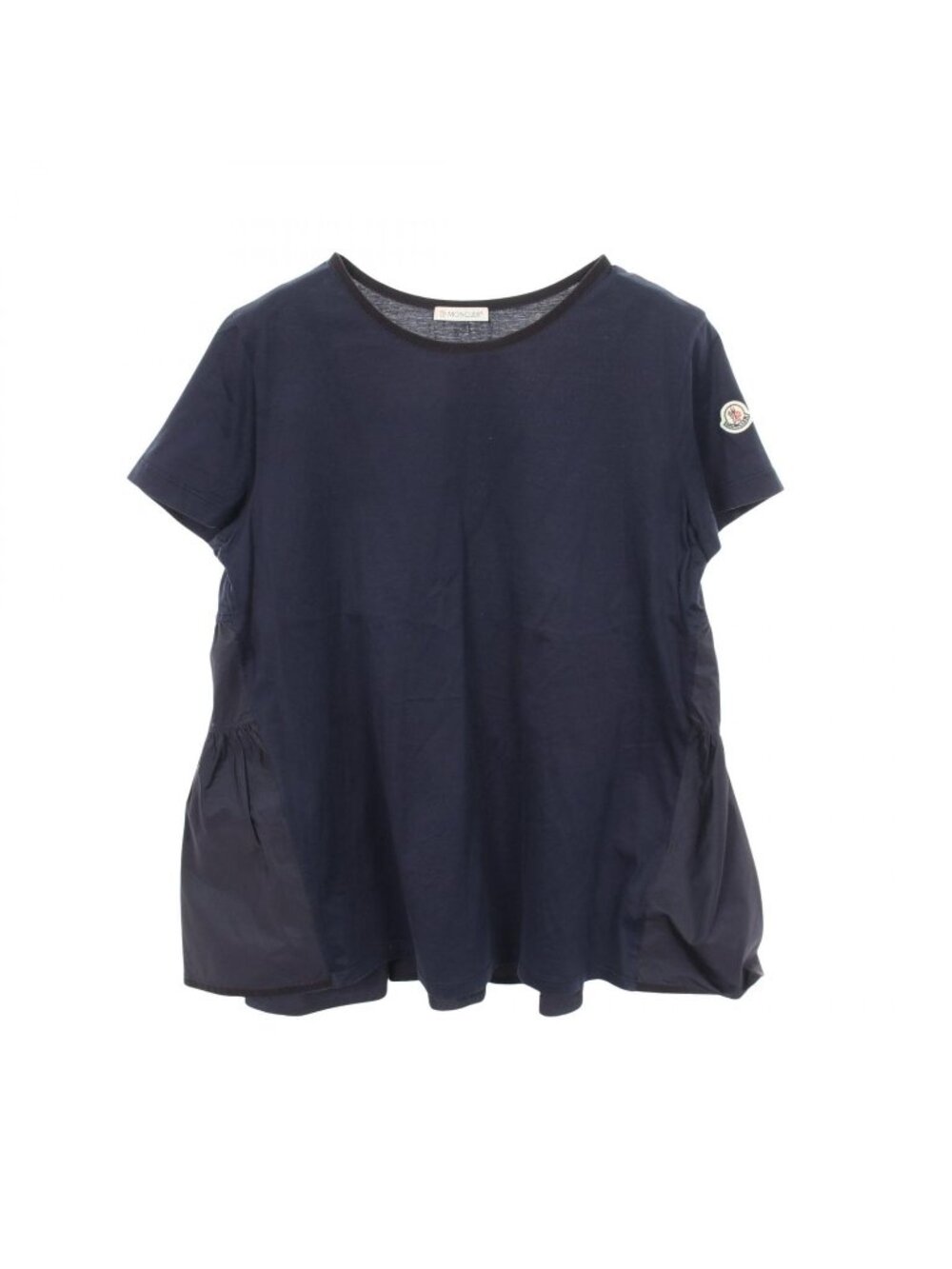 Moncler Top T-Shirt Girocollo Contrast Cotton